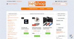 Desktop Screenshot of netshop.lt
