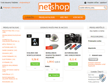 Tablet Screenshot of netshop.lt